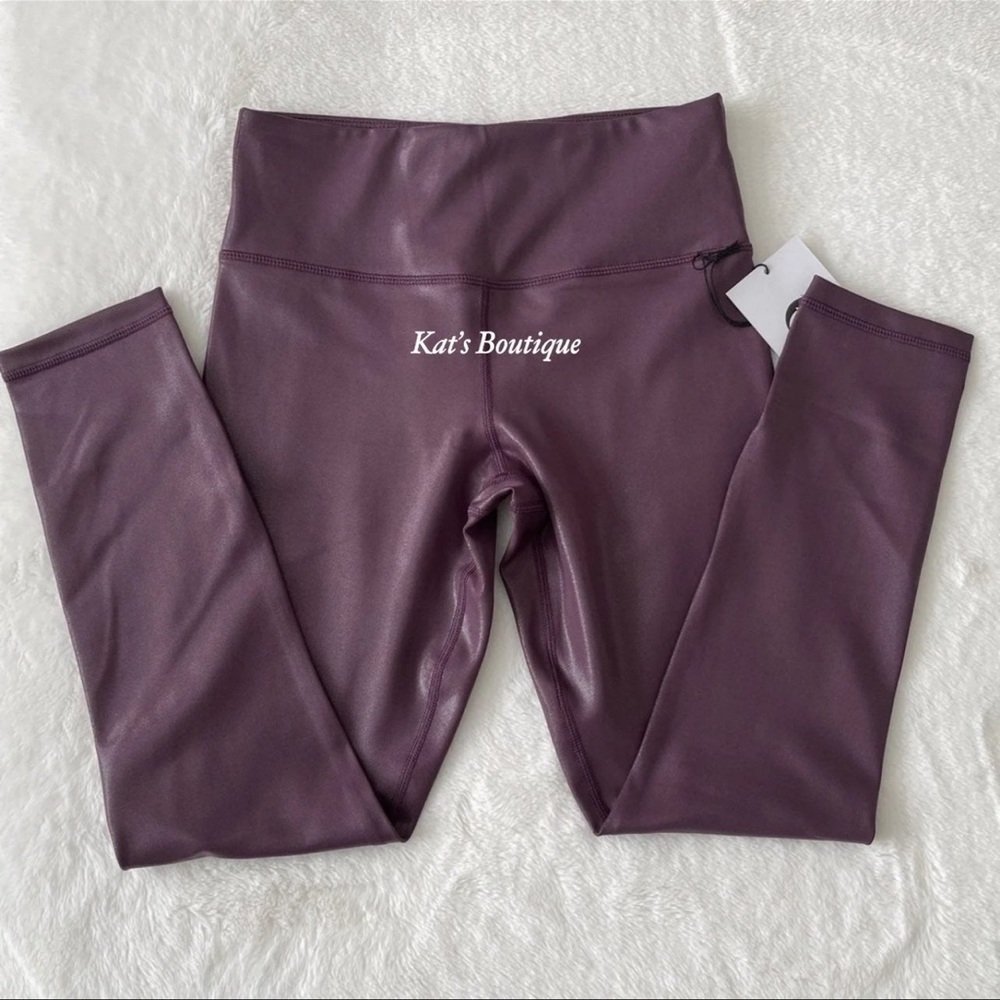 (NWT) Zyia Plum Metallic Plus Light n Tight Hi-Rise 7/8 24" - Picture 7 of 9